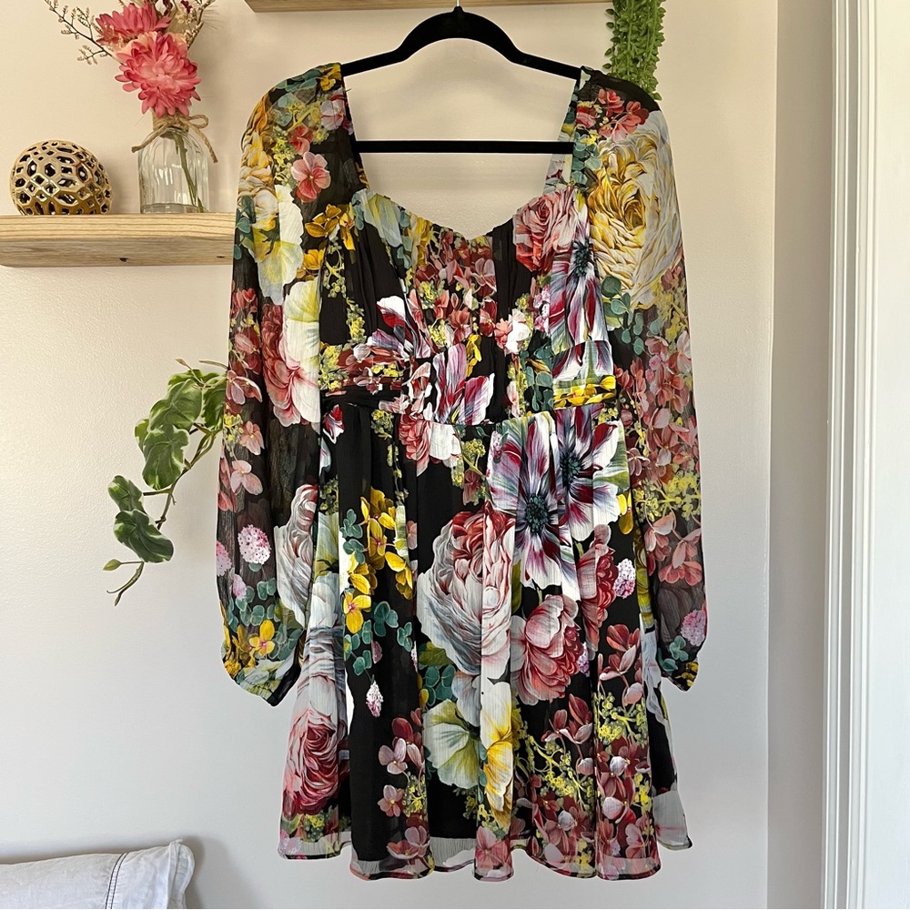 Express Sweetheart Babydoll Dress